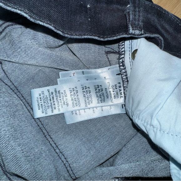 Frame Ali High Rise Skinny in Avinton Dark Wash Denim Blue Jeans Women's… - Picture 4 of 7